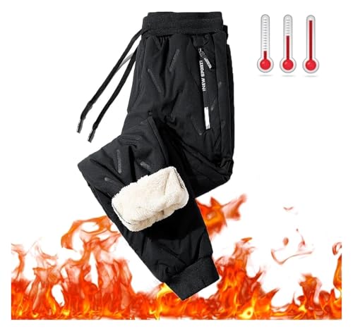 Pantalon de jogging homme en coton doublé polaire du S au 7XL