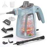 Handheld Steam Cleaner, 1050W Pressurized Steam Cleaner with 12.8 ft Power Cord & Safety Lock, Chemical-Free Cleaning, 9-in-1 Multi-Purpose Steamer for Home, Floors, Grout, Tile, Car, Furniture