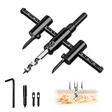 Scie Cloche Reglable 30-300mm, Coupe-Cercle en Alliage, Standard Cercle Cutter pour Percer des Trous sur Bois Plastique Plâtre