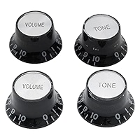 青白天門高レート用パーツ Amazon.com: Musiclily Metric Top Hat Bell Knobs 2 Volume and