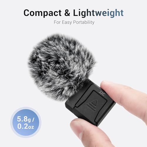 Image of JJC Cold Shoe Wind Muff for Canon EOS R50 V R50V Camera(Not for R50), White | Furry Windshield with Shoe Adapter Mount Holder for LED Light Microphone Attachment, Canon R50V Vlogging Accessories