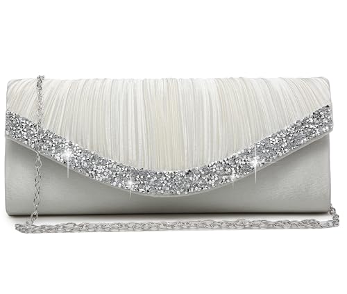 Image of Dasein Women's Rhinestone Evening Clutch Purse, Formal Bag
