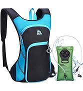 Zacro Rucksack mit Trinksystem,Laufrucksack Wanderrucksäcke für Wandern Radfahren Laufen,Blau und...