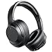Active Noise Cancelling Headphones, Upgraded Wireless Bluetooth Headphones Over Ear with ENC Mic, HiFi Stereo Deep Bass, Noise Canceling Headphones Lightweight, BT 5.4, for Travel/Office/Home, Black