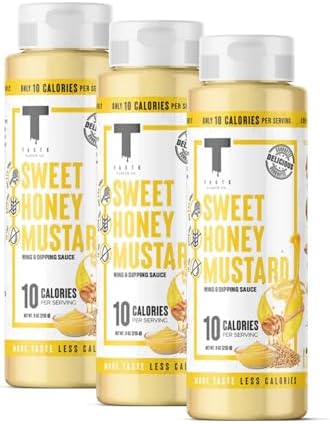 Taste Flavor Co. Grilling, Dipping Sauce and Marinade, Great Tasting, Low-Calorie Sauces, Keto Friendly, No Oils (3 Pack, Sweet Honey Mustard)