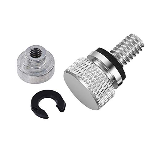 Amazicha Chrome Aluminium Seat Bolt Screw Nut Mount Kit Compatible for Harley Davidson Sportster Softail Touring Dyna 1996-2026