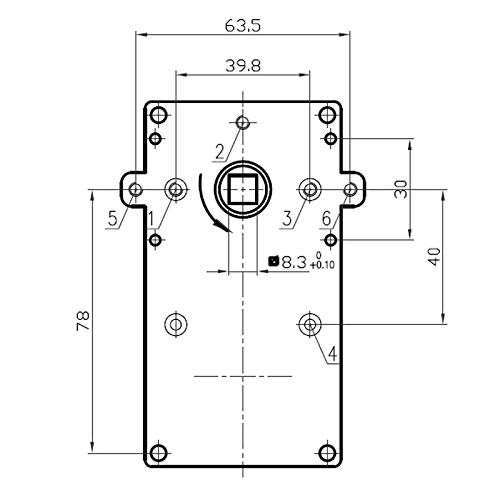 Motorino girarrosto Kenta K9113058 2rpm per asta 8mm