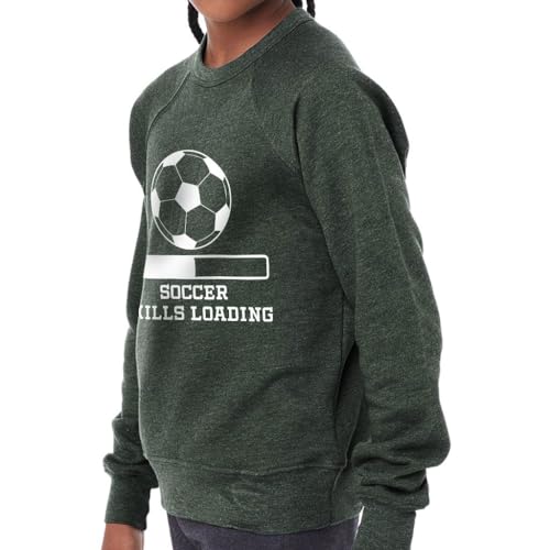 Soccer Skills Loading Kids' Raglan Sweatshirt - Soccer Enthusiast Stuff2