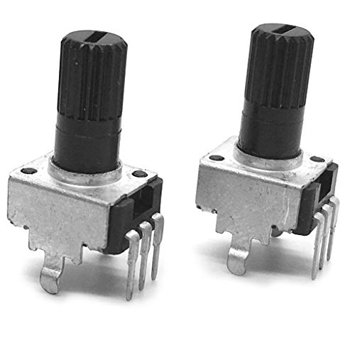 Reland Sun 10pcs 1bag Linear Taper Rotary Potentiometer WH148 single joint amplifier potentiometer B1K B2K B5K B10K B20K B50K B100K B250K B500K B1M L: 15MM (B500K)