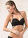 Smart & Sexy Women's Swim Secret Halter Bikini Top, Black Hue, 36DD