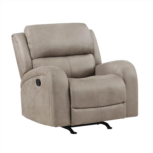 Sillón reclinable tapizado marrón cómodo miniatura 6