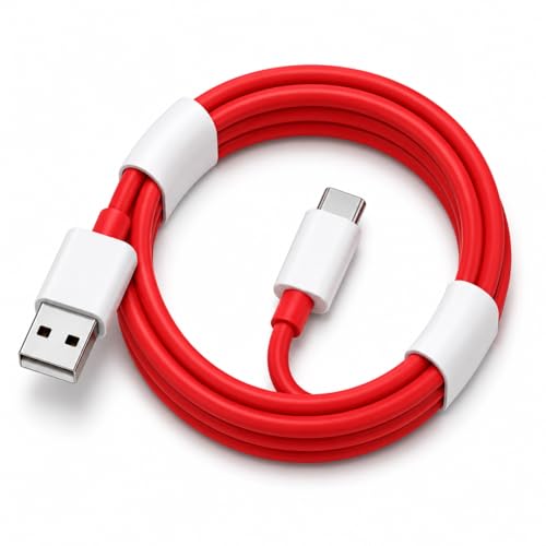 Image of 100w Type C to USB Cable | Compatible with with 13 /13R /13S /12R /11R /10R /10T /10 /10 Pro /9 /9 Pro /8 /8 Pro /7 Pro /7T Pro /Nord /CE 3 Lite | Nord Power 5G Delivery for SuperVOOC | Original Ultra-Fast Charging