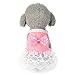Puppy Clothes,Neartime Pet Bow Tutu Dress Summer Doggy Lace Skirt 2017 New (S, Pink)