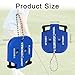 Goktvai 2pcs Golf Stroke Counters, Portable Score Keeper with Hanging Rope Mini Square Design 2 Player Stroke Counter Clicker for Golf Training Competitions & Games (Blue)