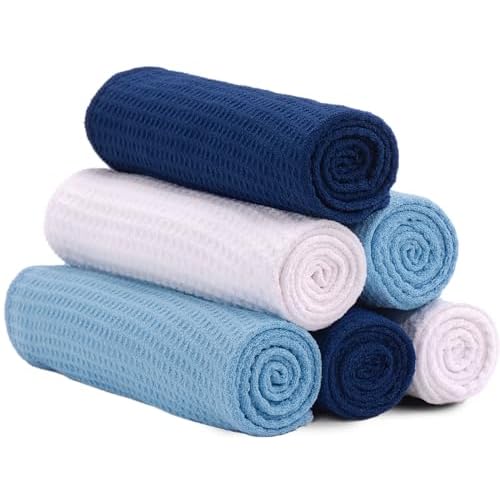 S&T INC. Microfiber Sweat Towel for Gym, Yoga Towel for Home Gym, Workout Towels for Gym Bag, 16 Inch x 27 Inch, 6 Pack