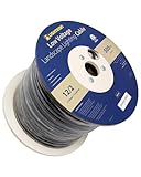 Lightkiwi E6618 12AWG 2-Conductor 12/2 Direct Burial Wire for Low Voltage Landscape Lighting, 500ft