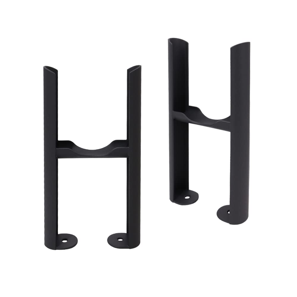 NRG Traditional 3 Column Radiator Floor Mounting Feet Kit - Black โ image 1