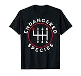 Endangered Species Manual Gearbox Stick Shift 6 Speed T-Shirt