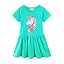 Short Sleeve Unicorn Mint Green