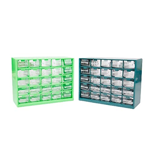 29.3X22.5X12.3cm 25pc Transparente Gaveta Recipiente Peças Caixa de Ferramentas Pode Espaçador Paraf