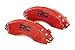 Rough Country Brake Caliper Covers for Ford F-150 (2021-2025) 2WD/4WD - Red Corrosion Resistant Finish, 6061-T6 Aluminum, Front & Rear Brake Caliper Cover (Set of 4)