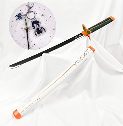 yinhercoslina 日輪刀 鬼滅 子供 胡蝶 しのぶ 刀 コスプレ 77cm 日本刀 鬼殺隊 きめつのやいば ミニ日輪刀 武器 美術刀 サムライ 変装 道具