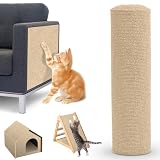 Homwiz Selbstklebende Kratzschutz Sofa Katze, 200cmx40cm Kratzmatte Selbstklebend, DIY Kratzmatte...