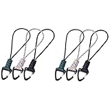 ibasenice 2 Series Llavero De Paracaídas Acollador Cuerda De Alambre De Acero Cámping Colgante Soga Cordón De Nylon Cordón De Herramientas Para Llave Poliéster 3 Piezas*2