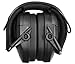 Walker's Razor Slim Electronic Ear Muffs (Black Patriot) & Storage Carrying Case Bundle