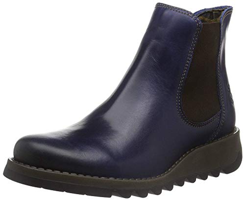 Fly London Girl's SalvChelsea Boots, Blue, 39