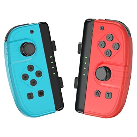 Bonacell Joy con Controller For Nintendo Switch Replacement,Left And Right Controllers Joystick With Turbo/Dual Vibration/Gyro/Wake-up function Gamepad For Switch Lite/OLED Cover