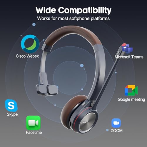 Auriculares Bluetooth con micrófono MAIRDI inalámbricos de oficina 5