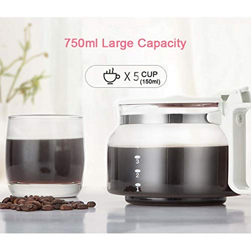 Portable Coffee Machine Automatic American Drip Coffee Machine 5 Cup Coffee Pot 220V For Home Coffee And Tea (Color : A) #TOP2
