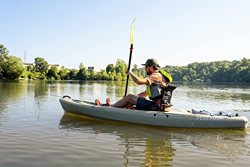 Image of Perception Pescador Pro 12 | Sit on Top Fishing Kayak with Adjustable Lawn Chair Seat | Large Front and Rear Storage | 12