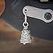 Guardian Bell Tree of Life Good Luck Bells w/Keyring & Black Velvet Gift Bag | Motorcycle Bell | Hiking Bear Warning | Lead-Free Pewter | Made in USA