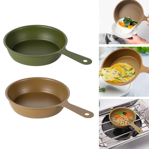 LatoYard 304 for Stainless Steel Small Frying Pan, 13cm Non- for Egg Fryer