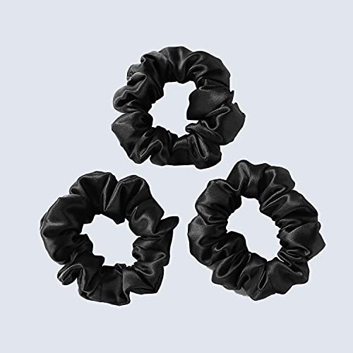 ZIMASILK 100% Mulberry Silk Hair Scrunchies,Best For Women And Girls’Hair.19MM Elastic Hair Bands for Ponytail Holder.Gentle And No hurt. (3 Pack,Black) ZIMASILK 100% Mulberry Silk Hair Scrunchies,Best For Women And Girls’Hair.19MM Elastic Hair Bands for Ponytail Holder.Gentle And No hurt. (3 Pack,Black)