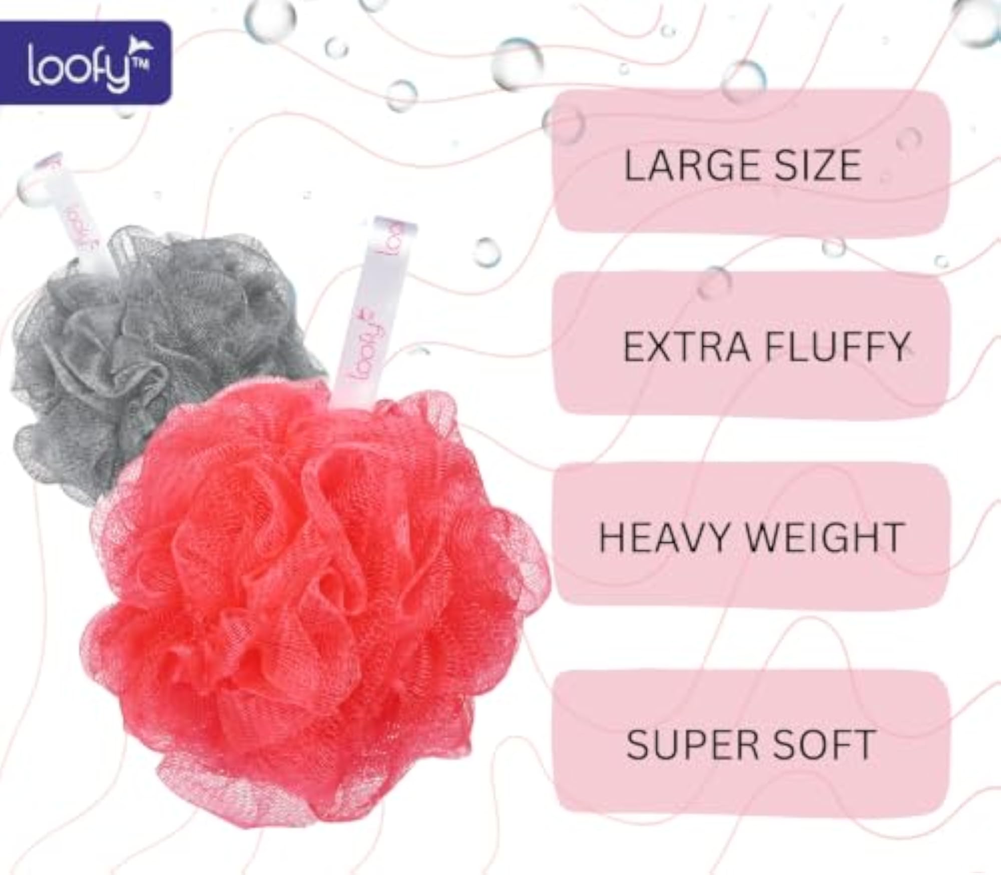 Large Bath Loofah Sponge Scrubber Exfoliator