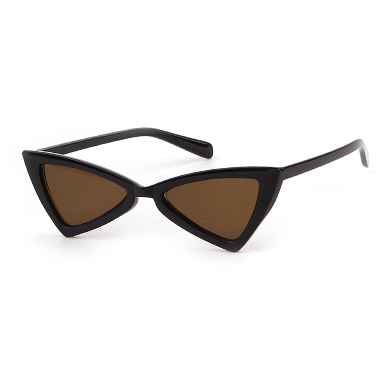 ADE WU Triangle Sunglasses for Women Men Vintage Retro Cat Eye Sunglasses UV400 Protection