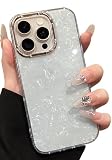 MONOZACK iPhone 16 対応 ケース ラメ 透け感 可愛い あいふおん16ケース スマホケース 韓国 (16,ブルー)