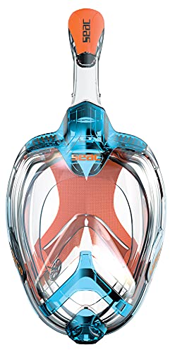 Seac Unica SLT, maschera integrale da snorkeling per adulti e bambini dai 6 anni in su, facciale in...