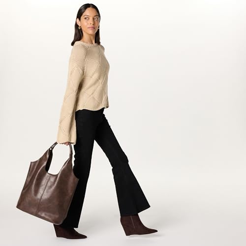 Image of The Drop womens Morgan Soft Hobo Tote