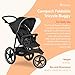 Hauck Jogging Stroller, All-Terrain Baby/Toddler Running Stroller, Runner 2, Black