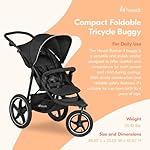 Hauck Jogging Stroller, All-Terrain Baby/Toddler Running Stroller, Runner 2, Black - Image 2