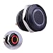 Ulincos Momentary Push Button Switch U19D1 1NO SPST Black Metal Shell with Red LED Ring Suitable for 19mm 3/4" Mounting Hole Pack with a Resistor (Red)