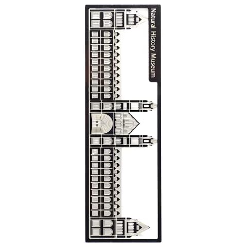 Readerly Famous Landmarks Stainless Steel Bookmark - Natural History Museum Cover