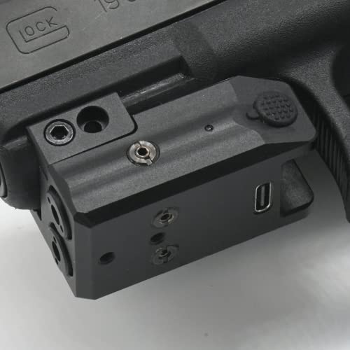 Hilight P3Pb Duo Purple Blue Laser Sight For Pistol, Tactical Laser Sight With Picatinny Rail Mount, Purple Blue Beam Combo For Handgun Low Profile Anodized Aluminum With Usb Rechargeable Battery #TOP7