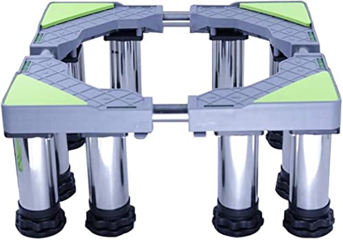 Base de Soporte para Lavadora, Pedestal para Lavadora, Base para refrigerador antivibración, Altura Ajustable de 19 a 22 cm, Lavadora y Secadora.