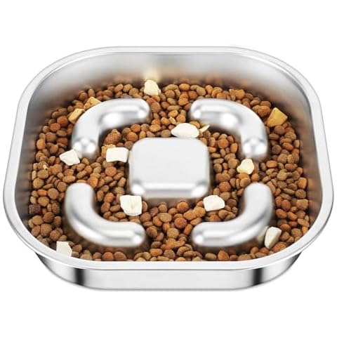 PETTOM Stainless Steel Slow Feeder Dog Bowl Cover