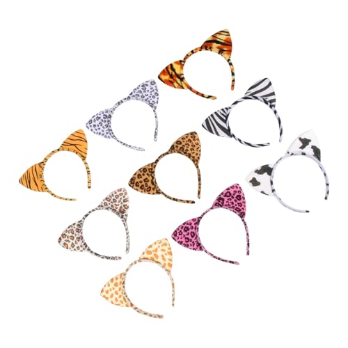 Serre-tête oreilles de chat WOONEKY en tissu doux pour anniversaires et fêtes à thème